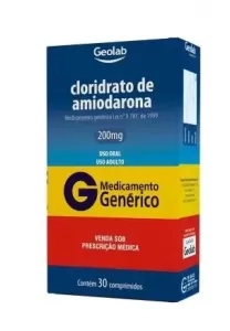Cloridrato de Amiodarona  Genérico Geolab 200mg 30 comprimidos