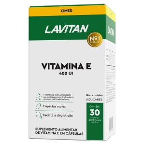 Vitamina E 400Ui Lavitan Caixa 30 Cápsulas Gelatinosas