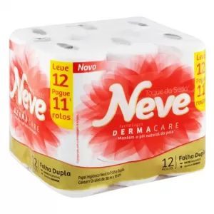 Papel Higienico Neve L12p11 Folha Dupla 30M