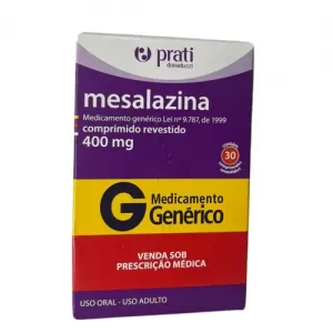 Mesalazina 400mg Genérico Prati-Donaduzzi 30 Comprimidos