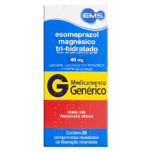Esomeprazol Magnésio Genérico EMS 40mg 28 comprimidos