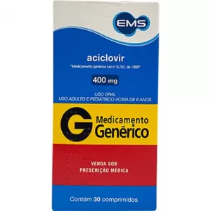 Aciclovir EMS 400mg 30 comprimidos