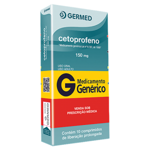 Cetoprofeno Genérico Germed Pharma 150mg caixa com 10 comprimidos de liberação prolongada