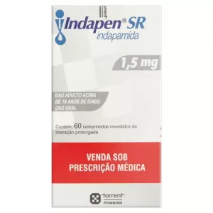 Indapen SR 1,5mg 60 comprimidos revestidos de liberação prolongada