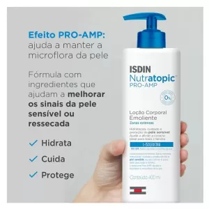 Loção Emoliente Isdin Nutratopic Pro-AMP 400ml