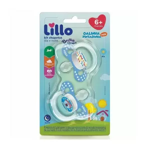 LILLO CHUPETA LLL FUNNY SIL T2 GALINHA PINTADINHA 635501 CH BL X 2UN