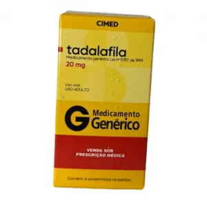 Tadalafila Genérico Cimed 20mg 4 comprimidos