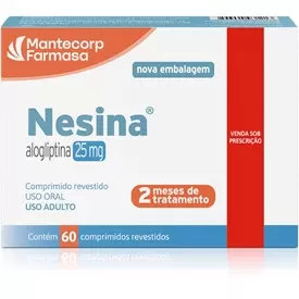 Nesina 25mg Mantecorp Farmasa 60 Comprimidos Revestidos