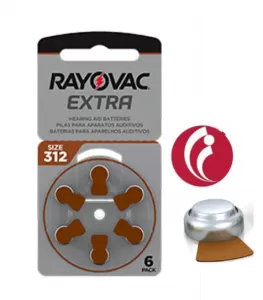 Pilha Rayovac Auditiva C6 Extra Advanced Ref312