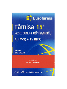 Tamisa 15 0,060mg/0,015mg 28 comprimidos revestidos
