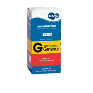 Mesalazina Genérico EMS 800mg 30 comprimidos revestidos