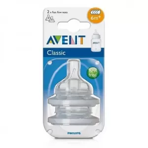 Bico De Mamadeira Duplo Fluxo Liquido Espessos Philips Avent Anti Col 6M+
