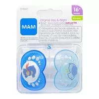Chupeta Mam Nighday Azul -6 Meses