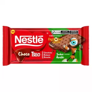 Chocolate Nestlé Choco Trio Recheio Avelã 90G