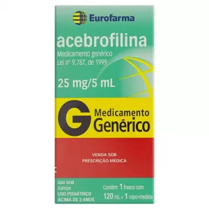 Acebrofilina Xarope Pediátrico Generico Eurofarma 25mg | 120mL