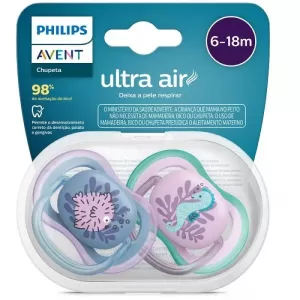 Chup Ultra Air Dupla 6-18 Deco Azul E Rosascf08561