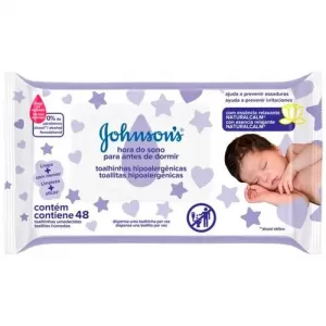 Toalhas Umedecidas Johnson's Baby Hora Do Sono 48 unidades