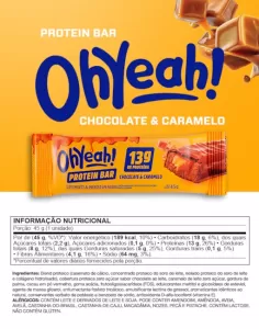 Barra Protein 13G Oh Yeah Chocolate E Caramelo 45G