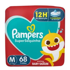 Fralda Pampers Supersec M 68Un