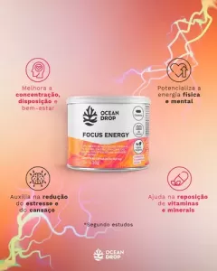 Focus Energy 60 Capsulas 500 Mg - Ocean Drop