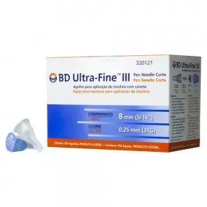 Agulha Ultra Fine 8Mm Un