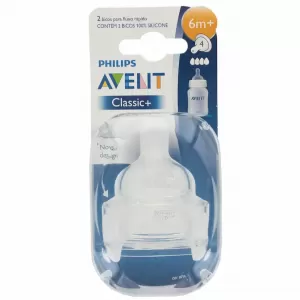 Bico De Mamadeira Avent Philips Classic Nº4 Com 2 Unidades