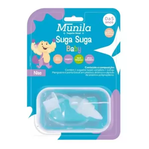 Sugador Lavagem Nasal Estojo Mangueira Bebê Infantil Munila
