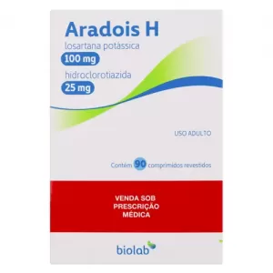 Aradois H 100mg + 25mg 90 comprimidos revestidos