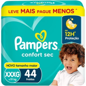Fr Pampers Confortsec Bag Xxxg 44Un