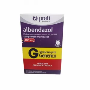 Albendazol Prati-Donaduzzi 400mg 1 Comprimido Mastigável
