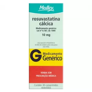 Rosuvastatina Cálcica Genérico Medley 10mg 30 comprimidos revestidos