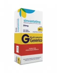 Sinvastatina Genérico Pharlab 20mg 30 comprimidos revestidos