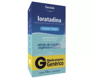 Loratadina Xarope Genérico Geolab 1mg/ml 100ml