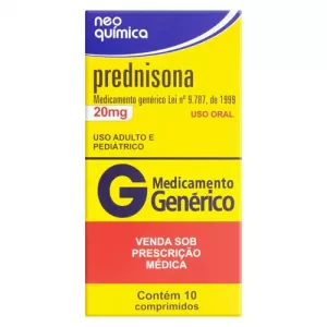 Prednisona 20mg Genérico Neo Química 10 comprimidos