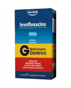Levofloxacino Genérico Geolab 500mg 7 comprimidos