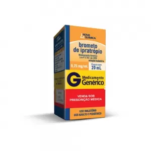 Brometo Ipratópio Solução para inalação Genérico Nova Quimica 0,25mg/ml 20ml