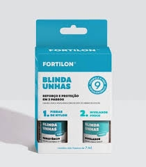 Kit Base Dailus Fortilon Blinda Unhas Com 2 Unidades De 7Ml
