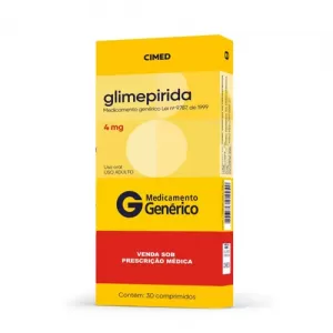 Glimepirida Genérico Cimed 4mg 30 comprimidos