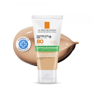 Protetor Solar Facial La Roche-Posay FPS 80 Anthelios Airlicium+ Antioleosidade Cor 2.0 40g