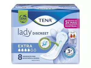 Absorvente Tena Lady Discreet Extra 8 unidades