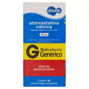 Atorvastatina Cálcica Genérico EMS 10mg 30 comprimidos