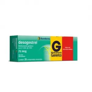 Desogestrel 75mcg Genérico Eurofarma 28 Comprimidos