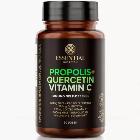 Propolis+Quercetin+Vitamin C - Immuno Self-Defense Pote 60 Caps Essential