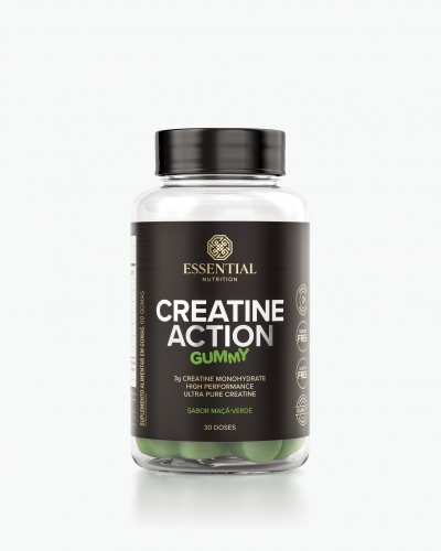 Creatine Action Gummy Maca Verde C 60Un -  Essential Nutrition