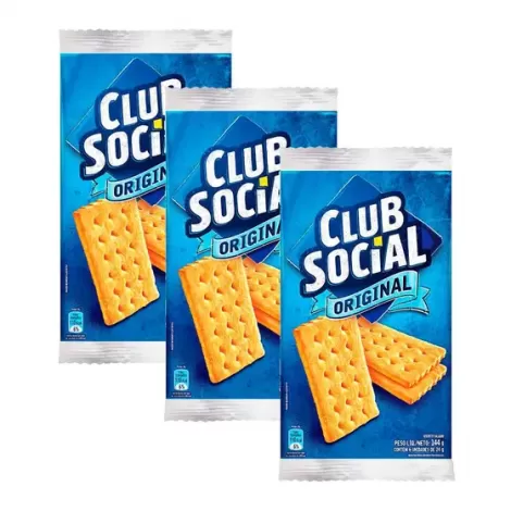 CLUB SOCIAL BISCOITO REGULAR ORIGINAL 24 G x 6