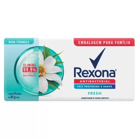 Sb Rexona Antibacterial Fresh 6Un