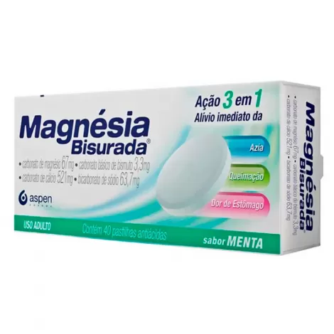 Magnesia Bisurada 63,7+521+67+3,3Mg Cx 200 Pas