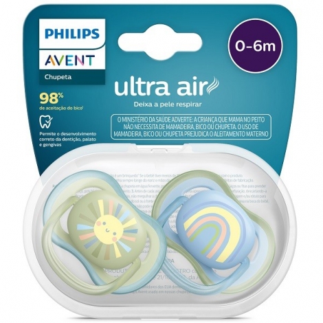 Chup Ultra Air Dupla 0-6 Deco Azul E Verdescf08558