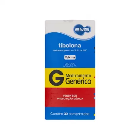 Tibolona Genérico EMS 2,5mg 30 comprimidos