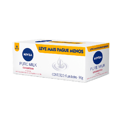 Sab Nivea Pure Milk L+P- 6X90g